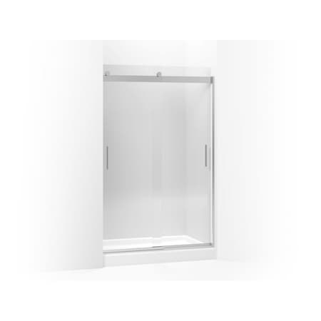 Kohler Levity(R) Sliding Shower Door, 74" H X 43-5/8 - 47-5/8" W, With 1/4" Thick Crystal Clear Glass And Blade Handles 706008-L-SH