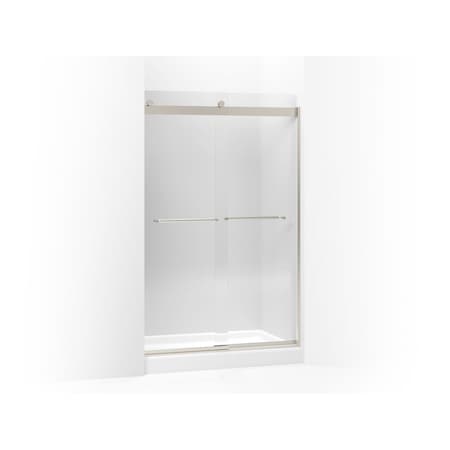 Kohler Levity(R) Sliding Shower Door, 74" H X 44-5/8 - 47-5/8" W, With 1/4" Thick Crystal Clear Glass And Towel Bars 706014-L-MX