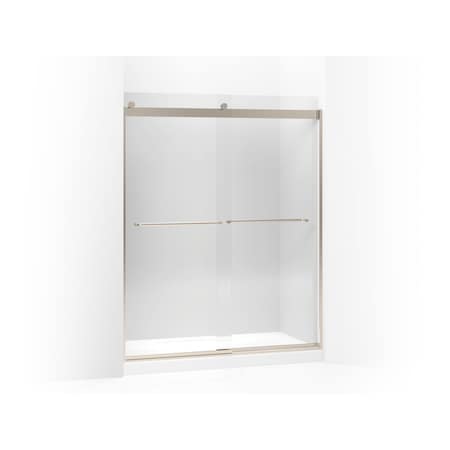Kohler Levity(R) Sliding Shower Door, 74" H X 56-5/8 - 59-5/8" W, With 1/4" Crystal Clear Glass And Towel Bars 706015-L-ABV