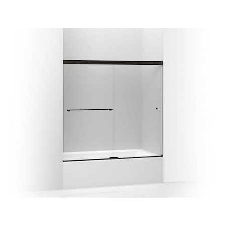 Kohler Revel(R) Sliding Bath Door, 55-1/2"H X 56-5/8 - 59-5/8"W, With 5/16" Thick Crystal Clear Glass 707001-L-ABZ