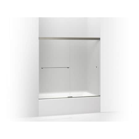 Kohler Revel(R) Sliding Bath Door, 62"H X 56-5/8 - 59-5/8"W, With 5/16" Thick Frosted Glass 707002-D3-BNK