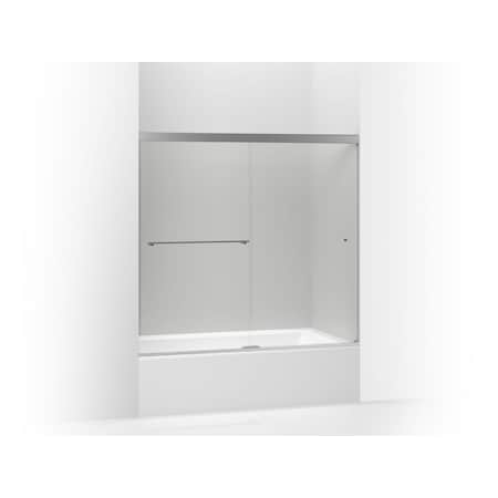 Kohler Revel(R) Sliding Bath Door, 62"H X 56-5/8 - 59-5/8"W, With 5/16" Thick Crystal Clear Glass 707002-L-SHP