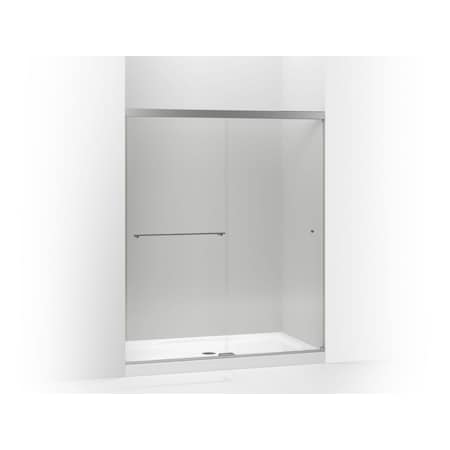 Kohler Revel(R) Sliding Shower Door, 76"H X 56-5/8 - 59-5/8"W, With 5/16" Thick Crystal Clear Glass 707206-L-SHP