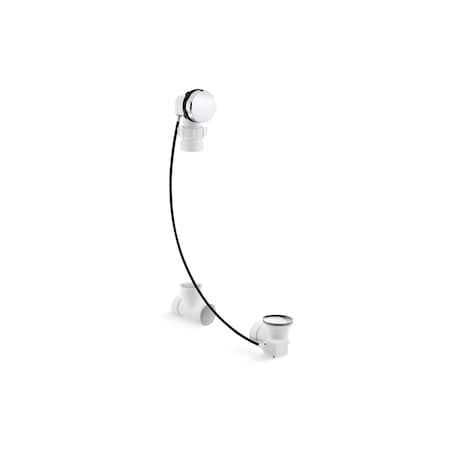 Kohler Clearflo Cable Bath Drain, Less Pvc Tubi 7214-CP