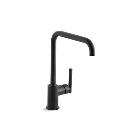 Kohler 0 in Mount, 1 Hole Purist Primary Swing Spout Kitchen Fa 7507-BL