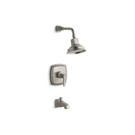 Kohler Margaux(R) Rite-Temp(R) Bath And Shower Valve Trim With Lever Handle, Npt Spout And 2.5 Gpm Showerhead TS16225-4-BN