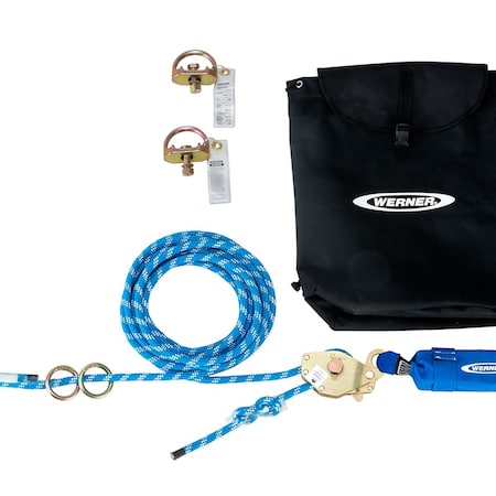 Werner L120100 100ft, 2-Man Rope Horizontal Life L120100