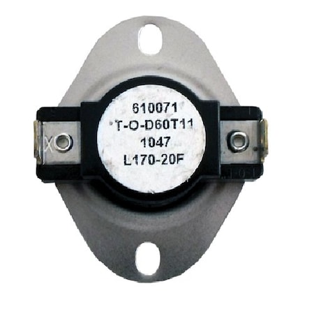 Supco Snap Disc Control, Limit, Opens 170F L170
