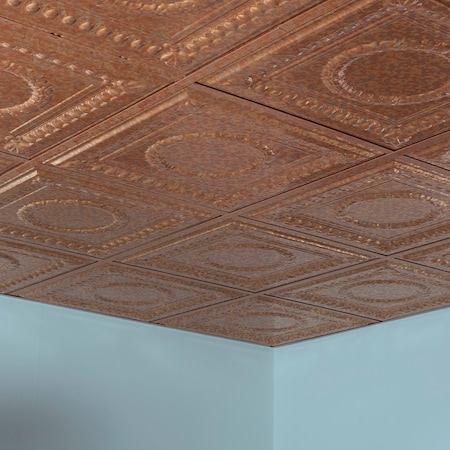 Fasade Rosette 2Ftx2Ft Lay In Ceiling Tile, PK 5, 5 PK PL5719