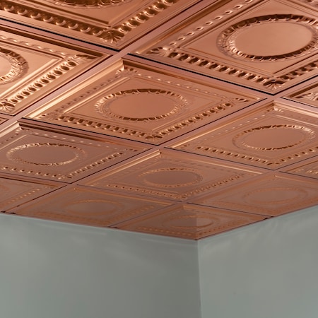 Fasade Rosette 2Ftx2Ft Lay In Ceiling Tile, PK 5, 5 PK PL5725