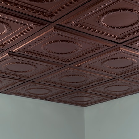 Fasade Rosette 2Ftx2Ft Lay In Ceiling Tile, PK 5, 5 PK PL5726