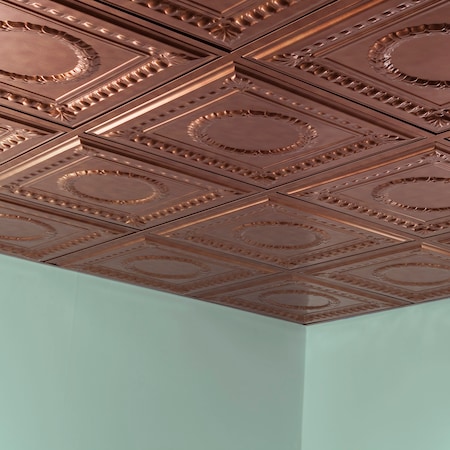 Fasade Rosette 2Ftx2Ft Lay In Ceiling Tile, PK 5, 5 PK PL5731