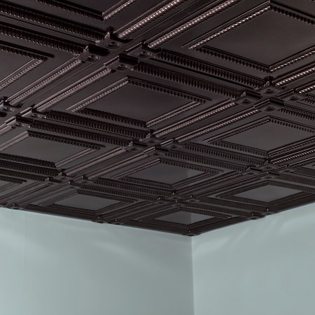 Fasade Coffer 2Ftx2Ft Lay In Ceiling Tile , PK 5, 5 PK PL6127