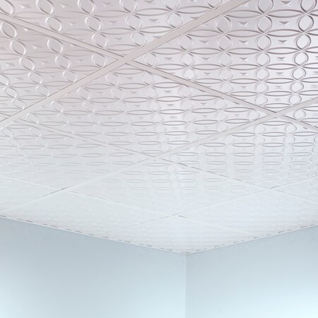 Fasade Rings 2Ftx2Ft Lay In Ceiling Tile G, PK 5, 5 PK PL8200