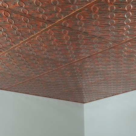 Fasade Rings 2Ftx2Ft Lay In Ceiling Tile C, PK 5, 5 PK PL8211