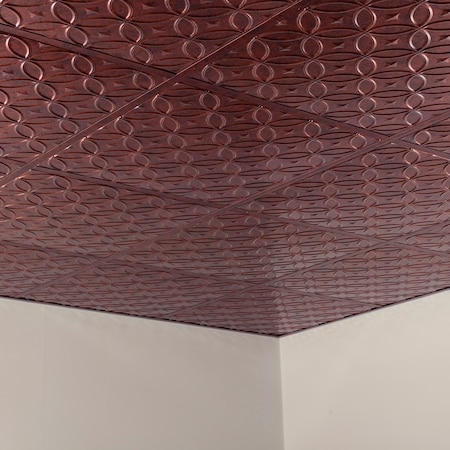 Fasade Rings 2Ftx2Ft Lay In Ceiling Tile M, PK 5, 5 PK PL8218