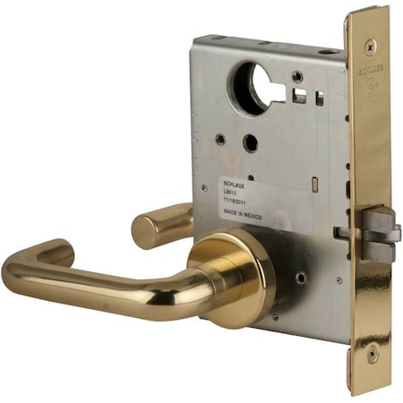 Schlage Commercial Bright Brass Mortise Lock L901003A605 L901003A605