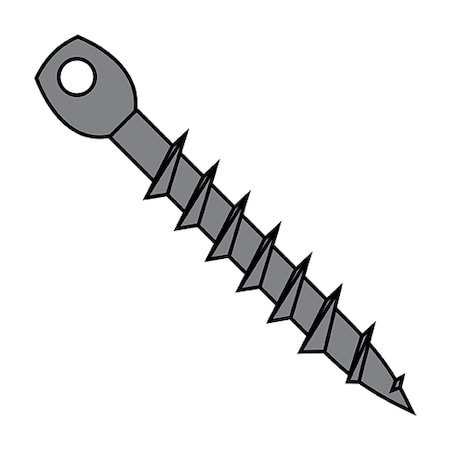 Zoro Select Lag Screw, 1/4 in, 5 in, Steel, Plain Hex 500 PK 1480LAEP