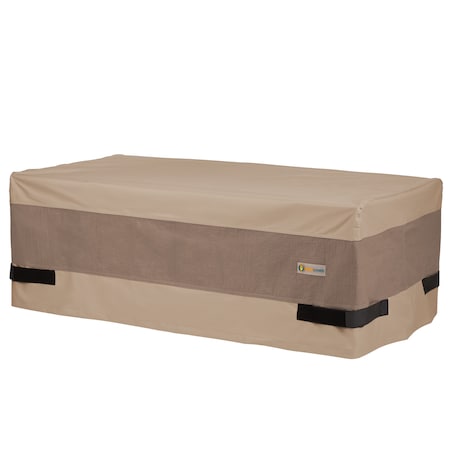 Duck Covers Elegant Tan Coffee Table Cover, Elegant, 47"x24"x1, 49"x26" LCT492618