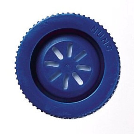 Nunc Nunc Vent/Close Caps, Blue HDPE, PK100 144458