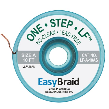 Easybraid DESOLDERING BRAID, LEAD FREE, .025, PK25 LF-A-10AS