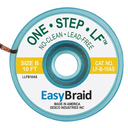 Easybraid DESOLDERING BRAID, LEAD FREE, .050, PK25 LF-B-10AS