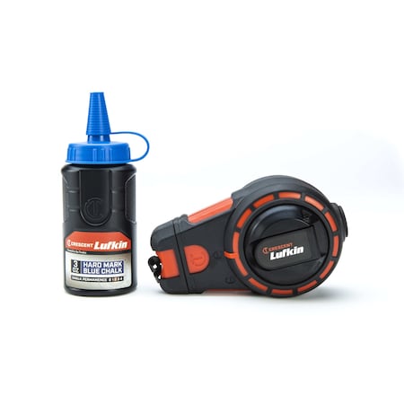 Crescent 100' Contractor Chalk & Reel with HardMark Blue Chalk CL100BA
