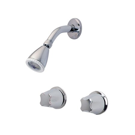 Pfister Dual Handle 3 Hole Shower, Two Handle, 07 Series Chrome, Polished chrome LG07-1110