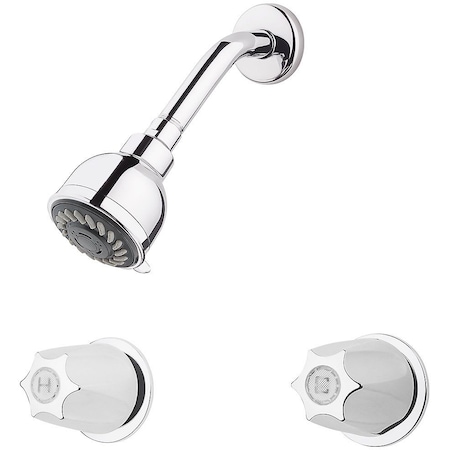 PFISTER Dual Handle 3 Hole Shower, Two Handle, 07 Series Chrome, Polished chrome LG07-3120