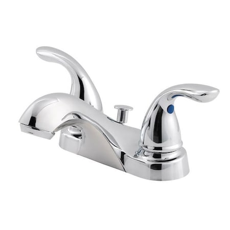 Pfister Dual Handle Series 4" Centerset Lavatory Chrome, 4" Mount, Polished chrome 3 Hole LG143-6100
