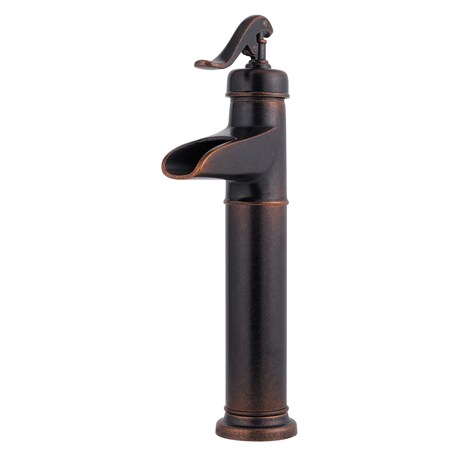 Pfister Single Handle Ashfield Single Handle Vessel Faucet Rus, Single Hole Mount, Rustic Bronze 1 Hole LG40-YP0U