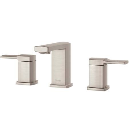 Pfister Dual Handle 3 Hole Deckard Wide Spread, Brushed Nickel, Brushed Nickel LG49-DA0K