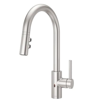 Pfister Stellen Single Handle Kitchen Pull-Down, Electronic, 1 or 3 Hole Residential LG529-ESAS