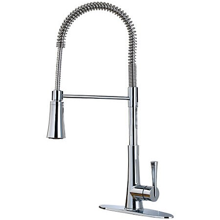 Pfister Residential 1 or 3 Hole Zuri Pull-Down Kitchen Faucet Chrome LG529-MCC