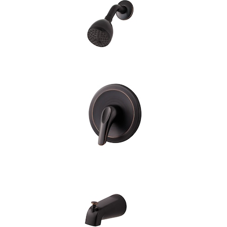 Pfister Single Handle Series Tub And Shower Trim Tuscan Bronze, Tuscan Bronze 3 Hole LG89-030Y
