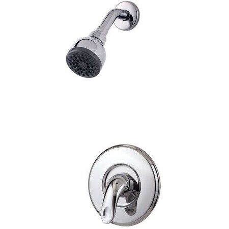 Pfister Single Handle Serrano Shower Trim Chrome, Polished chrome 2 Hole LG89-7SRC