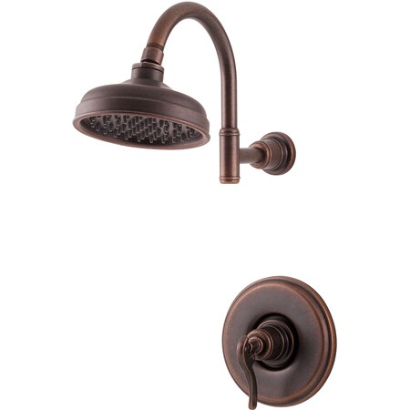 Pfister Single Handle Ashfield Shower Trim, Rustic Bronze, Rustic Bronze 2 Hole LG89-7YPU