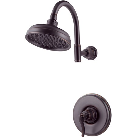 Pfister Single Handle Ashfield Shower Trim, Tuscan Bronze, Tuscan Bronze 2 Hole LG89-7YPY