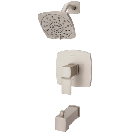 Pfister Single Handle Deckard Tub/Shower Trim Kit, Brushed Ni, Brushed Nickel 3 Hole LG89-8DAK