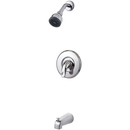 Pfister Single Handle Serrano Tub And Shower Trim, Chrome, Polished chrome 3 Hole LG89-8SRC