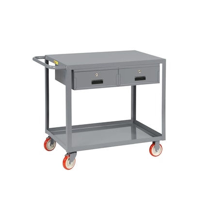 Little Giant Mobile Workbench, 35" H x 24" W x 54" L LG-2448-BK-2DR
