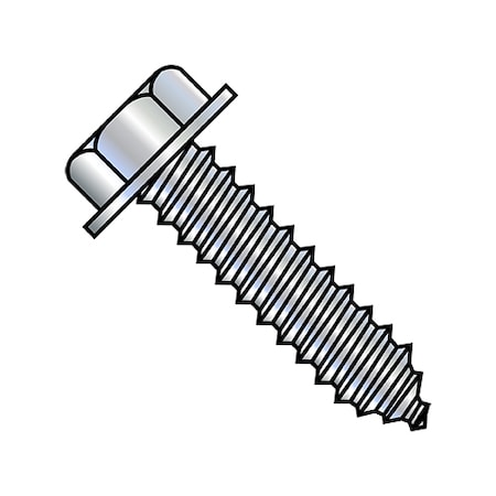 Zoro Select Lag Screw, 5/16 in, 4 in, Steel, Zinc Plated Hex Hex Drive, 300 PK 316407LHW