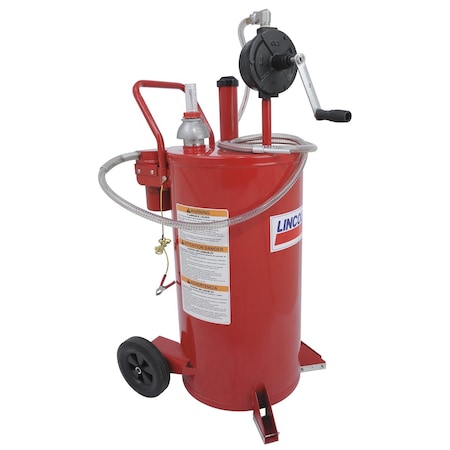 Lincoln Industrial Fuel Caddy W/ 2 Way Filter System, 25 Gallon LIN3677