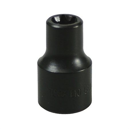 Lisle External Torx Socket, E10, 3/8" D, Black 26820