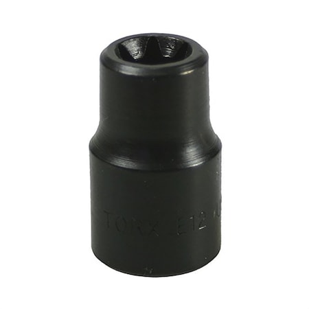 Lisle External Torx Socket, E12, 3/8" D, Black 26830