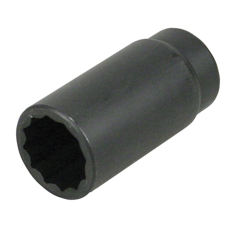 Lisle 1/2" Drive, 30mm Metric Socket, 12 Points, Axle Nut 30mm, 1/2" D, 12pt. 39510