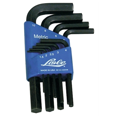 LISLE 9 Piece Metric Hex Key Set 42300