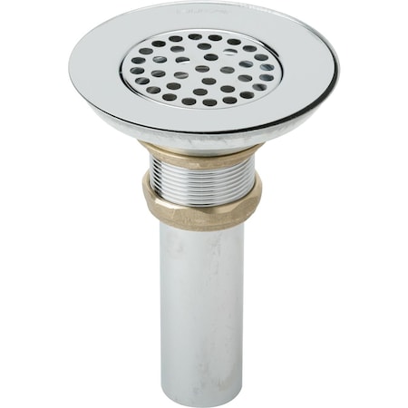 Elkay Drain, 3.5", Type 304, SS, Body, Strainr, Tail LK18B