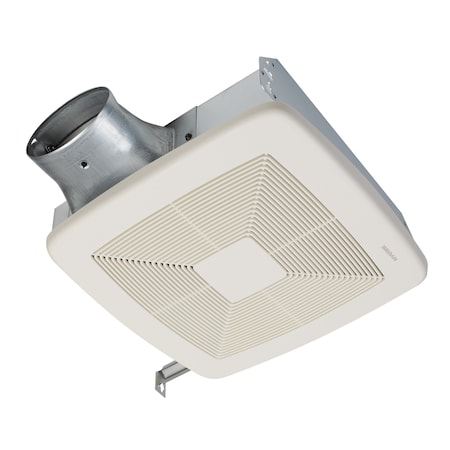 Broan-Nutone Bathroom Fan, 50 cfm cfm, 4 in or 3 in Duct Dia., Energy Star® Certified LP50100DC