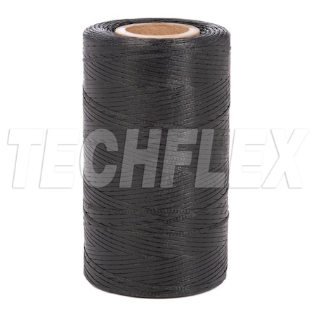 Techflex Nylon, Lacing Tape, Size 4 Fin B Black LT1-S4-FB-BK